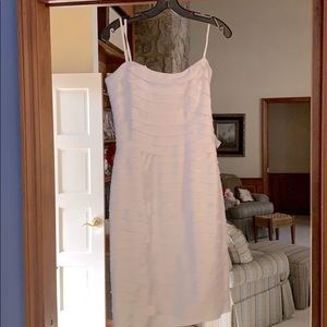 White BCBG strapless short dress